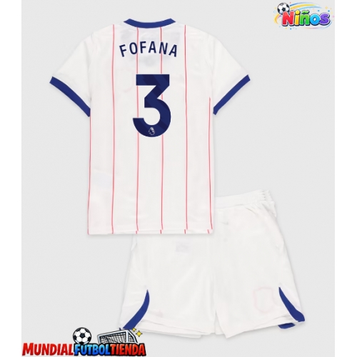 Camiseta Chelsea Wesley Fofana #3 Tercera Equipación Replica 2026-27 para niños mangas cortas (+ Pantalones cortos)